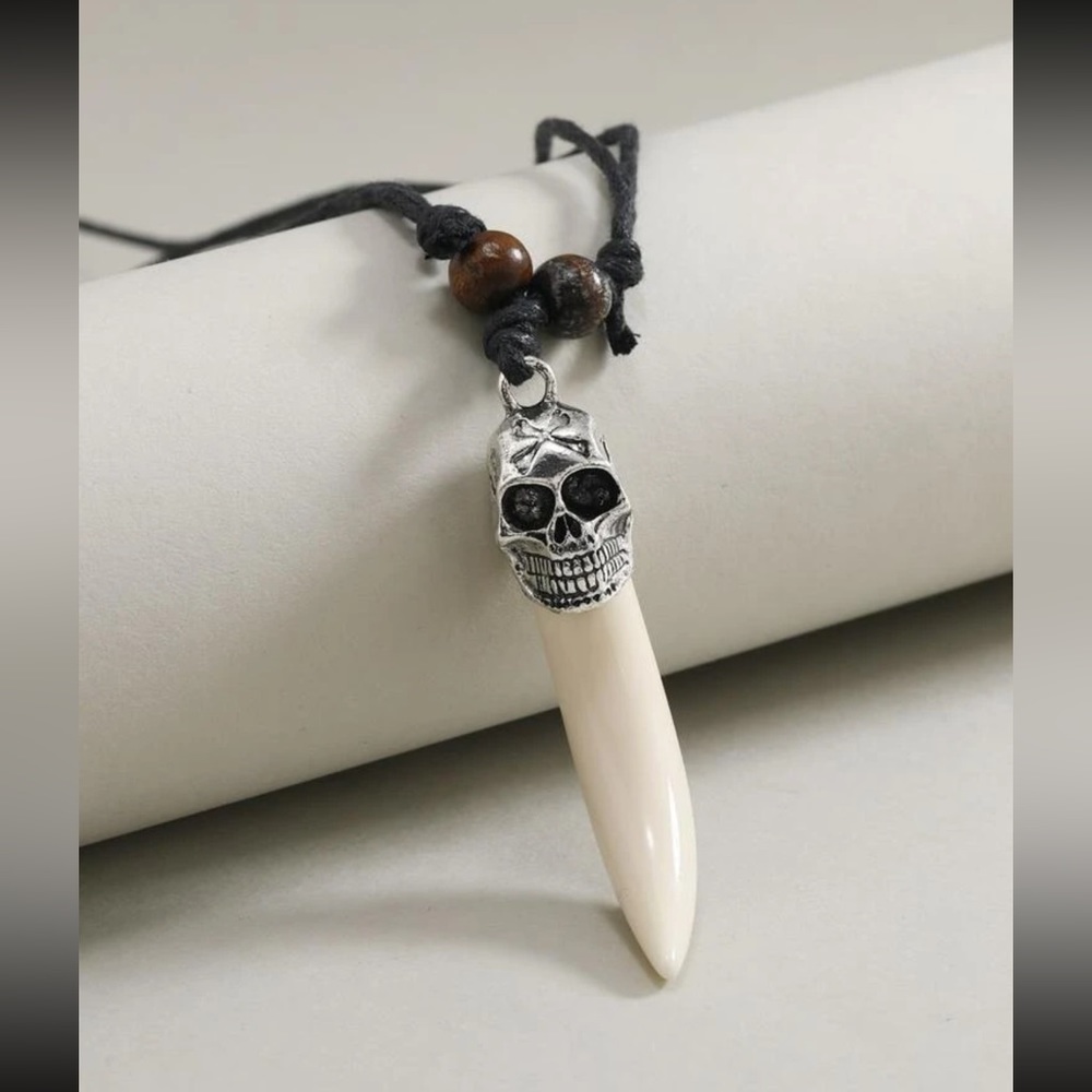 💀 Awesome Adjustable Skeleton Skull Bone Necklace 💀